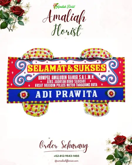 Papan Bunga Ucapan Selamat Gutomo